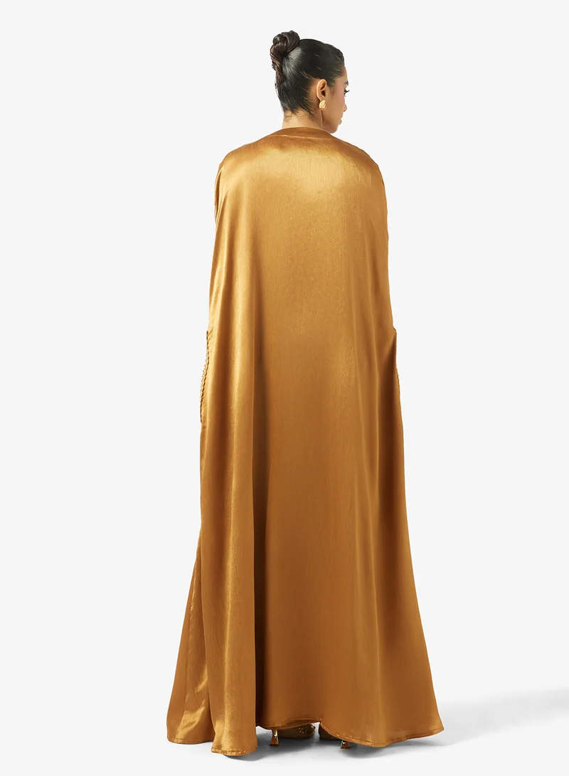 Golden Apple Shimmer 2PCS Set Maxi Dress